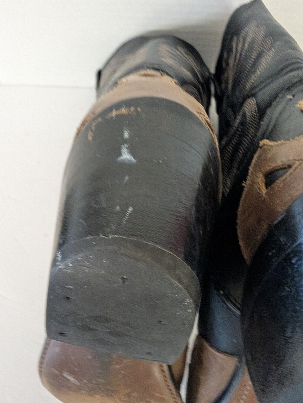 Western Boots Cowboy Boots By Durango Black and Brown -Ladies  Size 7.5 - Picture 4 of 12